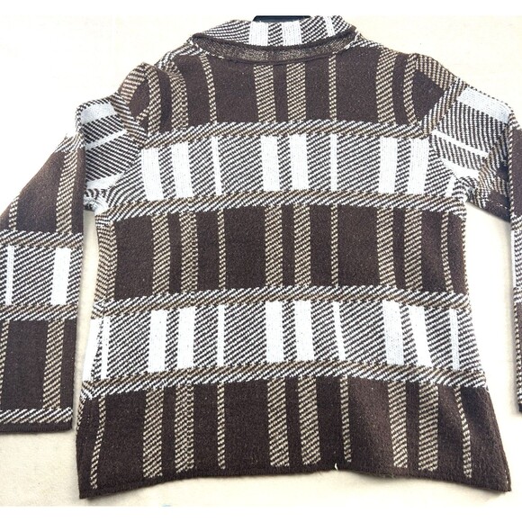 Cato Brown White Plaid Cardigan NWT Womens Size XL - Picture 15 of 16